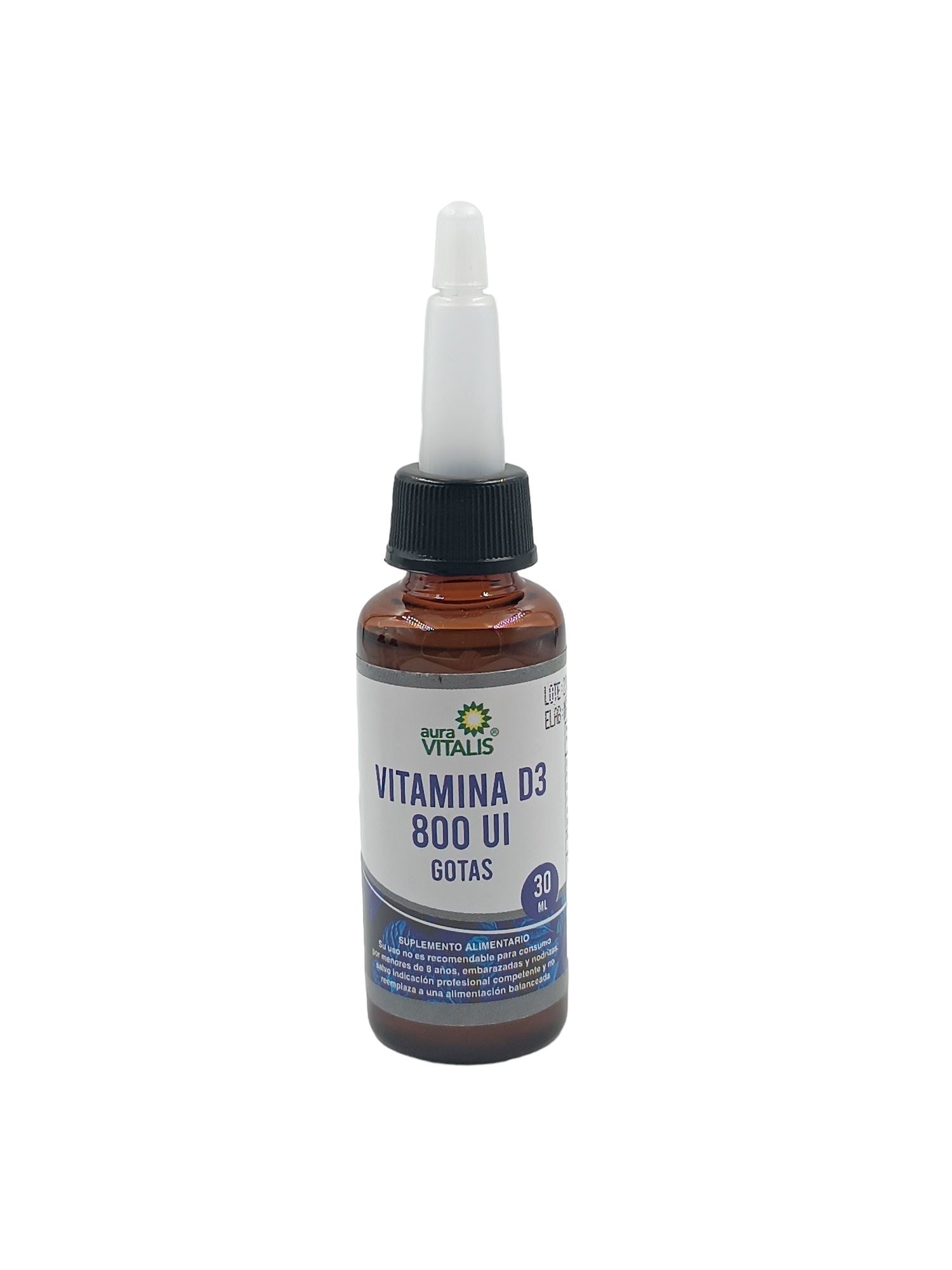 Vitamina D3 800 UI Gotas x 30 ml Aura Vitalis
